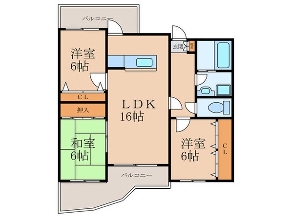 フローレスタ・シオン弐番館の物件間取画像